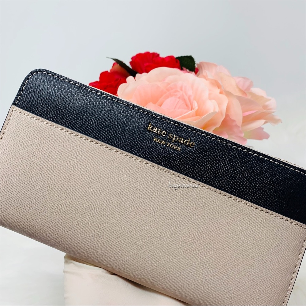 Kate spade large continental wallet Cameron beige - Picture 5 of 8